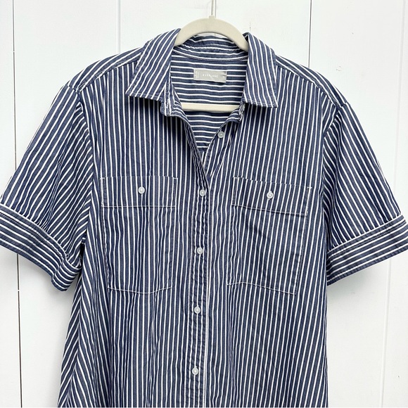 Everlane The Daytripper Dress In Dark Navy / White Size XL - Picture 8 of 11
